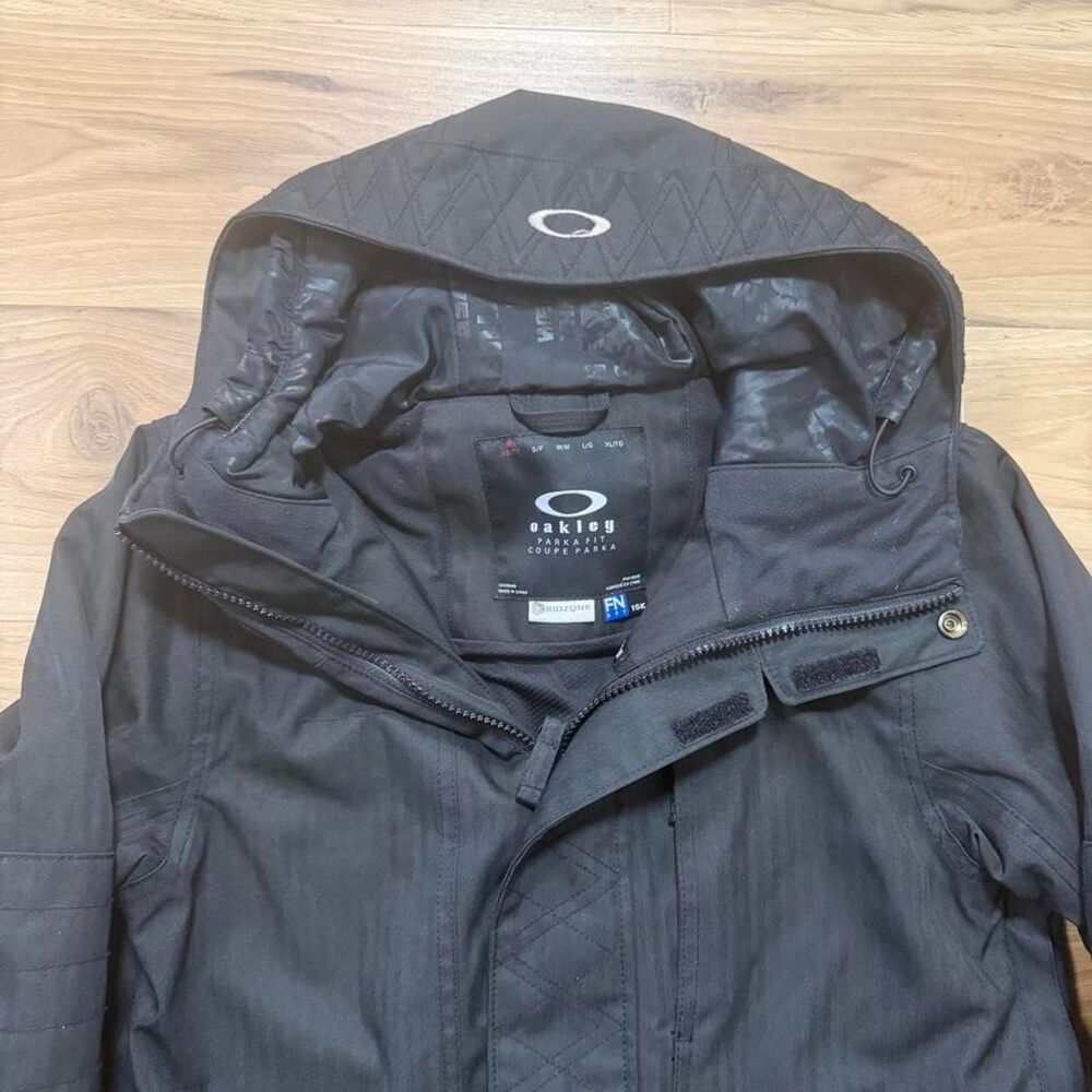 Y2K Oakley BioZone FN Dry 15K Snowboard Ski Parka Jacket Hooded Baggy Size XS
